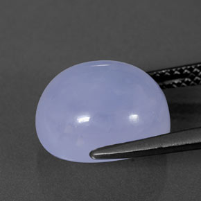 Chalcedony Gemstone in 11.5 x 10.2 mm Size for Sale, Chalcedony Stone in Lavender Blue Color