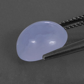 Chalcedony Gemstone in 11.5 x 10.3 mm Size for Sale, Chalcedony Stone in Lavender Blue Color