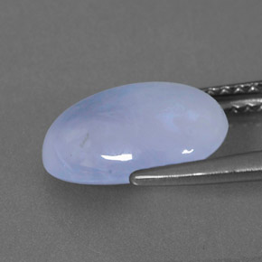 Chalcedony Gemstone in 11 x 9 mm (calibrated) Size for Sale, Chalcedony Stone in Lavender Blue Color