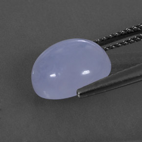 Chalcedony Gemstone in 10.3 x 9.3 mm Size for Sale, Chalcedony Stone in Lavender Blue Color