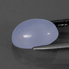 Chalcedony Gemstone in 11.1 x 7.9 mm Size for Sale, Chalcedony Stone in Lavender Blue Color