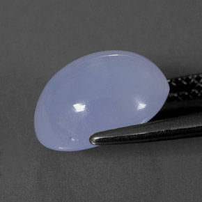 Chalcedony Gemstone in 11 x 9 mm (calibrated) Size for Sale, Chalcedony Stone in Lavender Blue Color