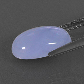 Chalcedony Gemstone in 11.4 x 7.5 mm Size for Sale, Chalcedony Stone in Lavender Blue Color