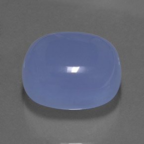 34.70 ct Blue Chalcedony Stone, Natural Chalcedony in Cushion Cabochon Shape for Sale