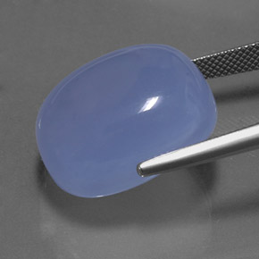 Chalcedony Gemstone in 21.1 x 17.7 mm Size for Sale, Chalcedony Stone in Lavender Blue Color