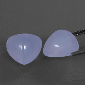 Chalcedony Gemstone in 11 x 11 mm (calibrated) Size for Sale, Chalcedony Stone in Lavender Blue Color