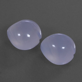 13.41 ct Blue Chalcedony Stone, Natural Chalcedony in Heart Cabochon Shape for Sale