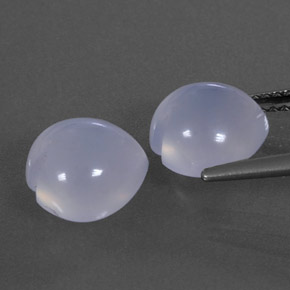 Chalcedony Gemstones in 9 x 9 mm (calibrated) Size for Sale, Chalcedony Stones in Lavender Blue Color