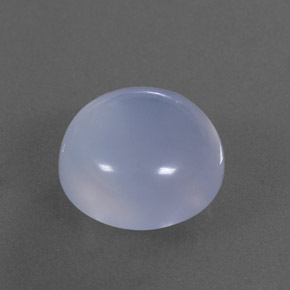 7.87 ct Blue Chalcedony Stone, Natural Chalcedony in Round Cabochon Shape for Sale