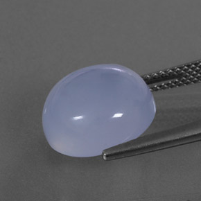 Chalcedony Gemstone in 12 mm (calibrated) Size for Sale, Chalcedony Stone in Lavender Blue Color