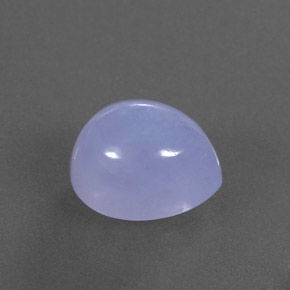 5.06 ct Blue Chalcedony Stone, Natural Chalcedony in Pear Cabochon Shape for Sale
