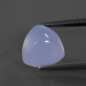 3.31 ct Blue Chalcedony Gemstone, Chalcedony Gem in Trillion Cabochon Shape for Sale.