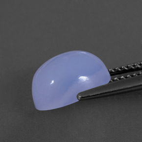 Chalcedony Gemstone in 10 x 8 mm (calibrated) Size for Sale, Chalcedony Stone in Lavender Blue Color