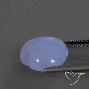 Chalcedony Gemstone in 11 x 11 mm (calibrated) Size for Sale, Chalcedony Stone in Violet Blue Color