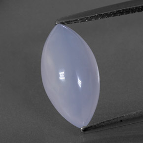 3.10 ct Blue Chalcedony Gemstone, Chalcedony Gem in Marquise Cabochon Shape for Sale.