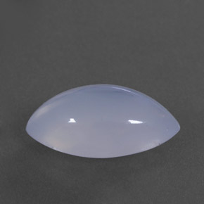 3.10 ct Blue Chalcedony Stone, Natural Chalcedony in Marquise Cabochon Shape for Sale