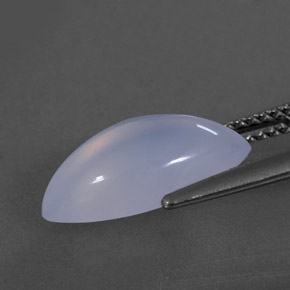 Chalcedony Gemstone in 14.1 x 7.3 mm Size for Sale, Chalcedony Stone in Lavender Blue Color