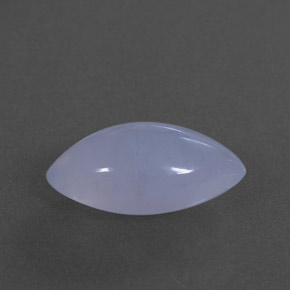 3.04 ct Blue Chalcedony Stone, Natural Chalcedony in Marquise Cabochon Shape for Sale