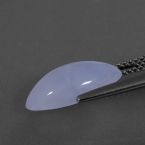 Chalcedony Gemstone in 14 x 7.3 mm Size for Sale, Chalcedony Stone in Lavender Blue Color