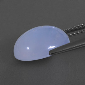 Chalcedony Gemstone in 11 x 9 mm (calibrated) Size for Sale, Chalcedony Stone in Lavender Blue Color