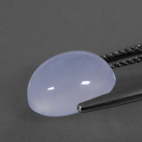 Chalcedony Gemstone in 11 x 9 mm (calibrated) Size for Sale, Chalcedony Stone in Lavender Blue Color