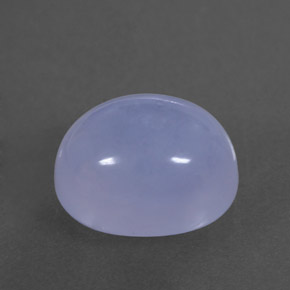 4.99 ct Blue Chalcedony Stone, Natural Chalcedony in Oval Cabochon Shape for Sale