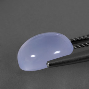 Chalcedony Gemstone in 11 x 9 mm (calibrated) Size for Sale, Chalcedony Stone in Lavender Blue Color