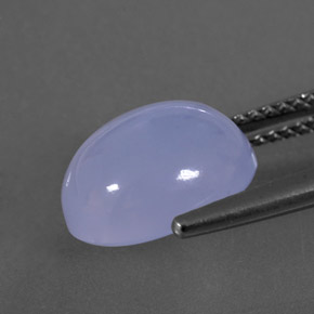 Chalcedony Gemstone in 11 x 9 mm (calibrated) Size for Sale, Chalcedony Stone in Lavender Blue Color