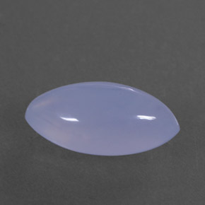 3.04 ct Blue Chalcedony Stone, Natural Chalcedony in Marquise Cabochon Shape for Sale