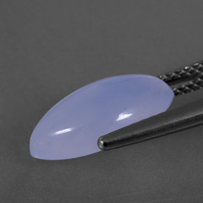 Chalcedony Gemstone in 13.6 x 7.3 mm Size for Sale, Chalcedony Stone in Lavender Blue Color