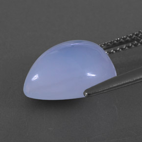 Chalcedony Gemstone in 12.2 x 10.2 mm Size for Sale, Chalcedony Stone in Lavender Blue Color