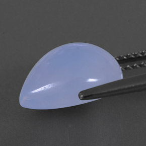 Chalcedony Gemstone in 12 x 10 mm Size for Sale, Chalcedony Stone in Lavender Blue Color