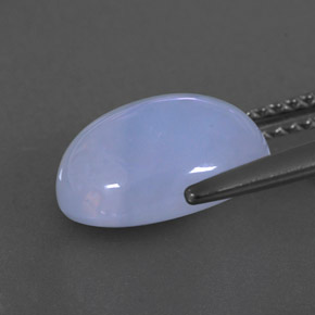 Chalcedony Gemstone in 11 x 9 mm (calibrated) Size for Sale, Chalcedony Stone in Lavender Blue Color