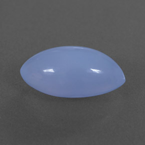 4.75 ct Blue Chalcedony Stone, Natural Chalcedony in Marquise Cabochon Shape for Sale