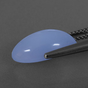 Chalcedony Gemstone in 14.9 x 8.3 mm Size for Sale, Chalcedony Stone in Lavender Blue Color