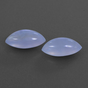 3.18 ct Blue Chalcedony Stone, Natural Chalcedony in Marquise Cabochon Shape for Sale