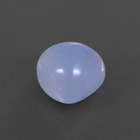 4.27 ct Blue Chalcedony Stone, Natural Chalcedony in Trillion Cabochon Shape for Sale