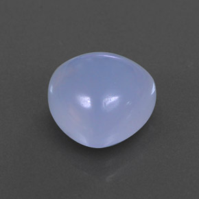 3.84 ct Blue Chalcedony Stone, Natural Chalcedony in Trillion Cabochon Shape for Sale