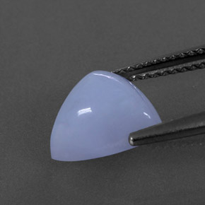 Chalcedony Gemstone in 10.1 x 9 mm Size for Sale, Chalcedony Stone in Lavender Blue Color