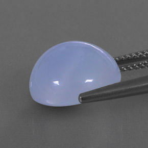 Chalcedony Gemstone in 12 mm (calibrated) Size for Sale, Chalcedony Stone in Lavender Blue Color