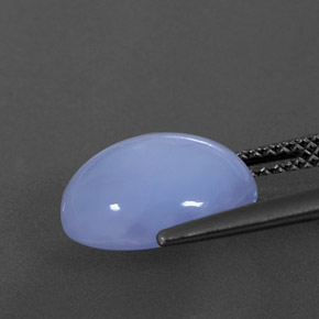 Chalcedony Gemstone in 12 x 10 mm (calibrated) Size for Sale, Chalcedony Stone in Lavender Blue Color
