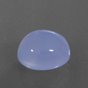 5.65 ct Blue Chalcedony Stone, Natural Chalcedony in Oval Cabochon Shape for Sale