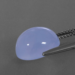 Chalcedony Gemstone in 12 x 10 mm (calibrated) Size for Sale, Chalcedony Stone in Lavender Blue Color