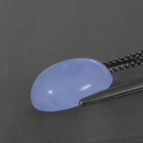 Chalcedony Gemstone in 11 x 9 mm (calibrated) Size for Sale, Chalcedony Stone in Lavender Blue Color