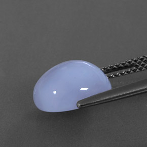 Chalcedony Gemstone in 10.3 x 9 mm Size for Sale, Chalcedony Stone in Lavender Blue Color