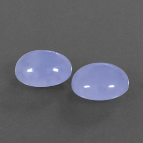 9.24 ct Blue Chalcedony Stone, Natural Chalcedony in Oval Cabochon Shape for Sale