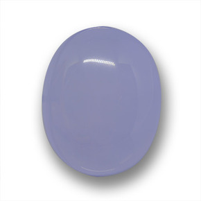 Medium-Light Violet Халцедон Камень - 30ct Овал Кабошон (ID: 458484)