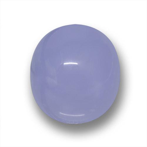 Medium Violet Chalcedony Gem - 22.7ct Oval Cabochon (ID: 458666)