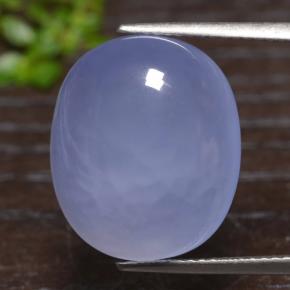 Royal Violet Халцедон Камень - 14.3ct Овал Кабошон (ID: 474060)