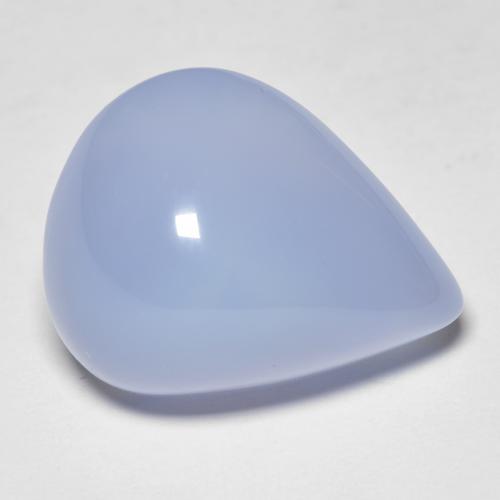 19.18 ct Violet Chalcedony Stone, Natural Chalcedony in Pear Cabochon Shape for Sale